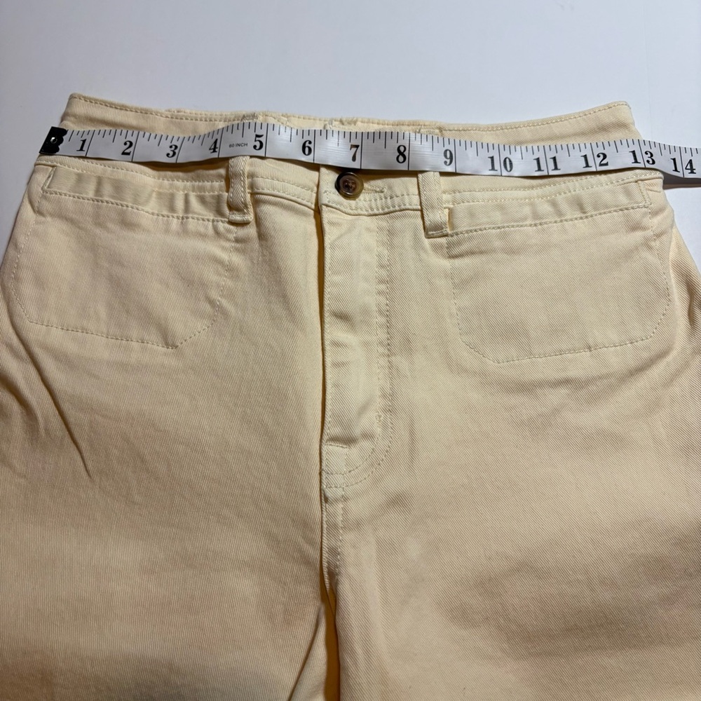 Unpublished, Gemma, High Rise, Cropped Wide-Leg Jeans in Cream colour Sz 25 - Picture 5 of 12
